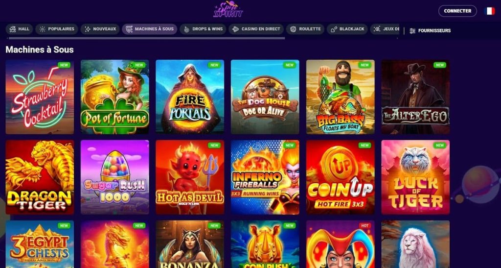 slot spin spirit casino